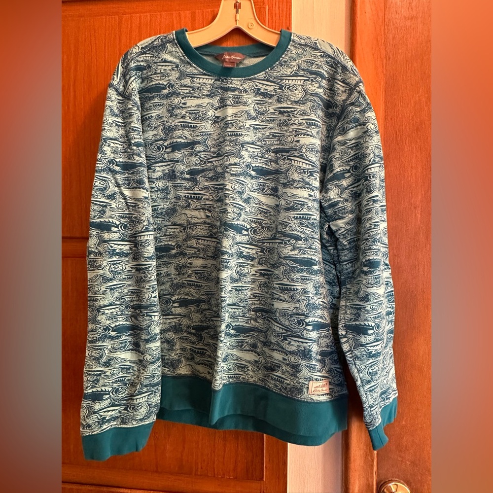 Eddie Bauer Fish Crewneck Sweatshirt